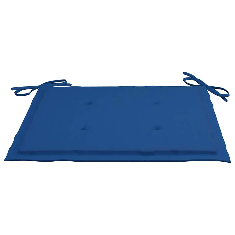 Chaises pliables de jardin lot de 4 avec coussins Bois d'acacia - 12