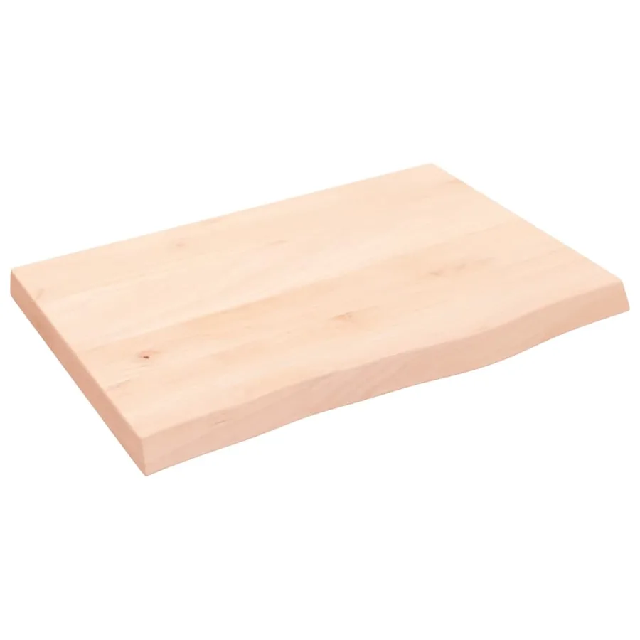 Étagère murale 60x40x(2-4) cm bois de chêne massif non traité - 2