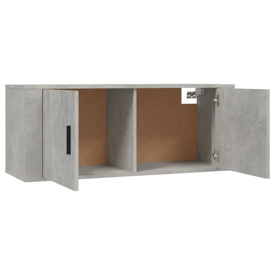 Meubles TV muraux 2 pcs gris béton 100x34,5x40 cm - 5