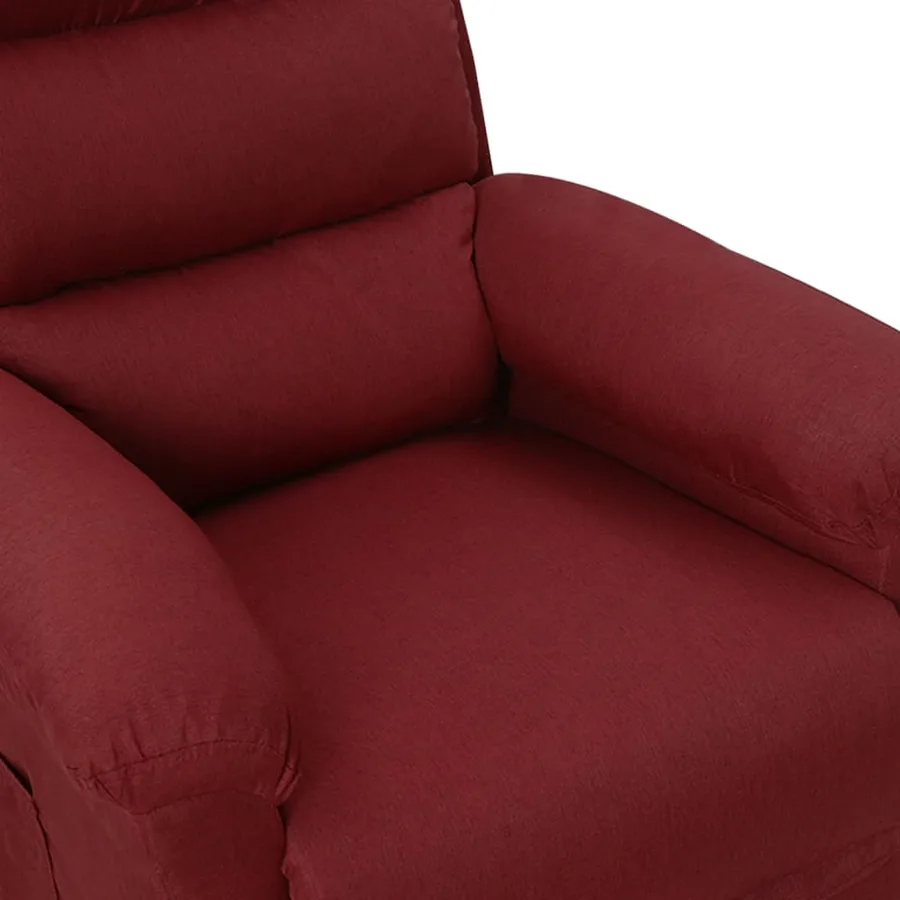 Fauteuil électrique de massage Bordeaux Tissu - 6