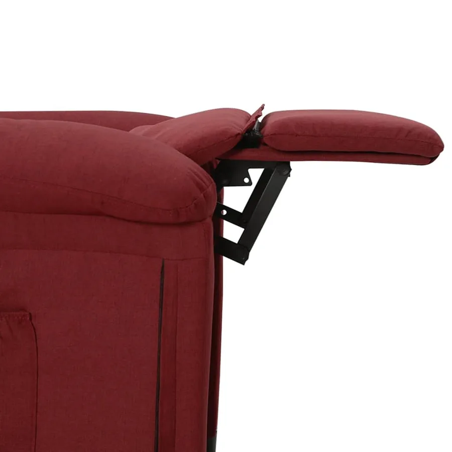 Fauteuil électrique de massage Bordeaux Tissu - 7