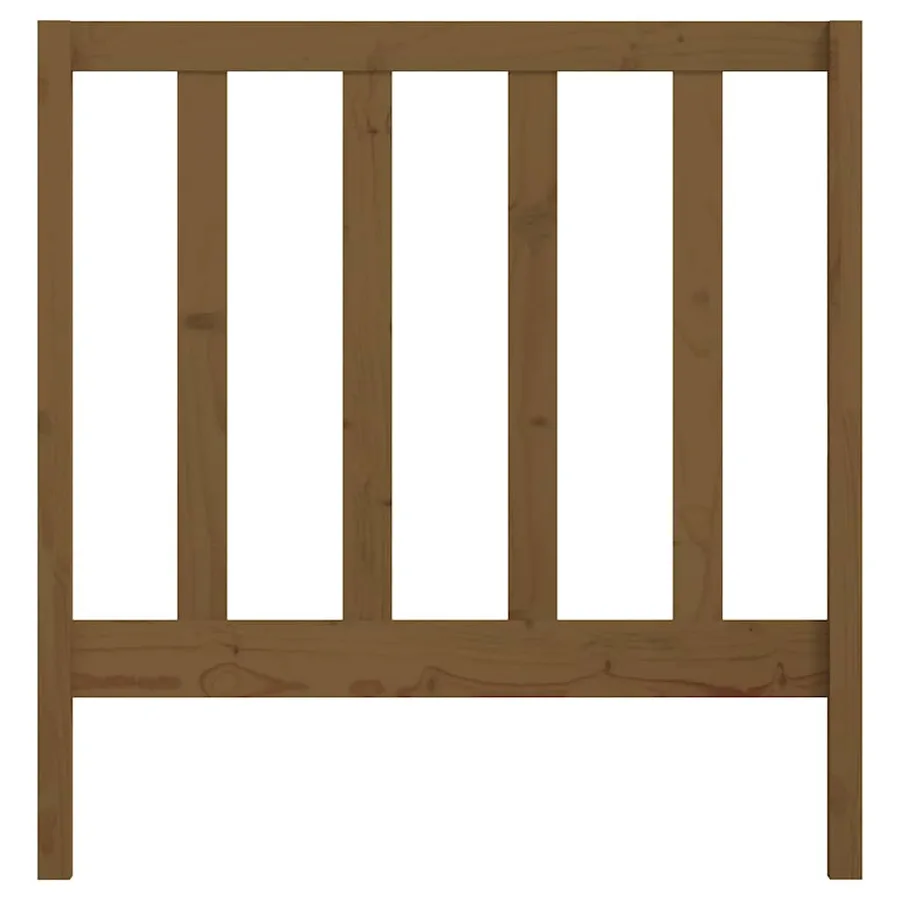 Tête de lit Marron miel 96x4x100 cm Bois massif de pin - 4