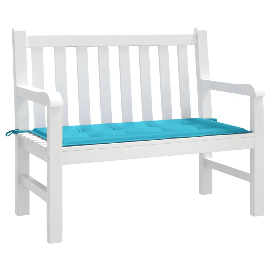 Coussin de banc Tissu Oxford Turquoise 120 x 50 x 3 cm - 3
