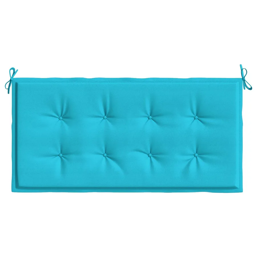 Coussin de banc Tissu Oxford Turquoise 120 x 50 x 3 cm - 4