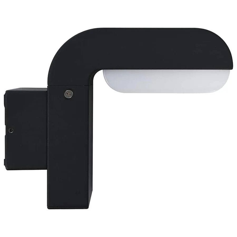 Applique murale LED d'extérieur 9 W Noir Ovale - 3