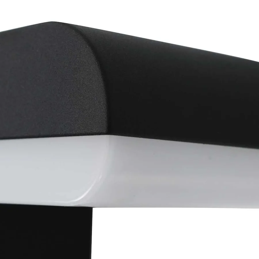 Applique murale LED d'extérieur 9 W Noir Ovale - 6