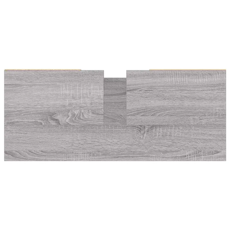 Armoire salle de bain sonoma gris 80x33x60 cm bois d'ingénierie - 8