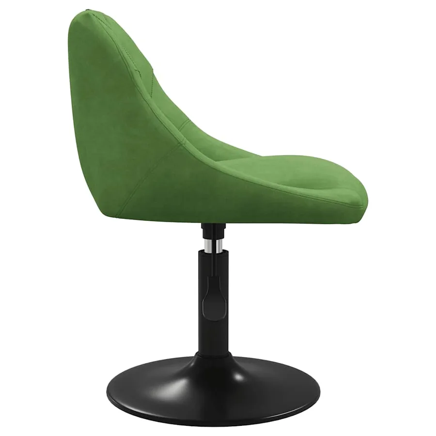 Chaise de salle à manger Vert clair Velours - 4