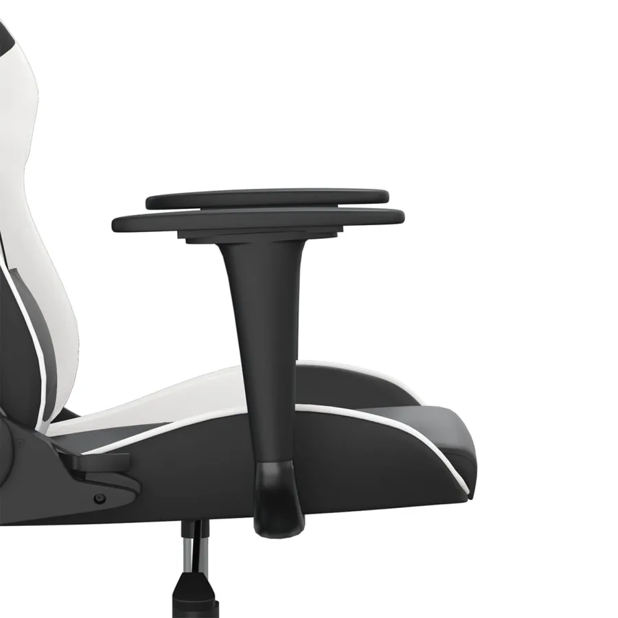 Chaise de jeu Noir et blanc Similicuir - 10