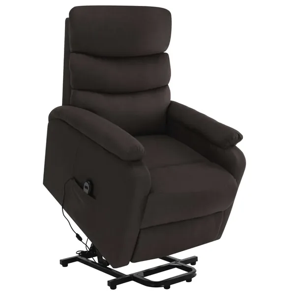 Fauteuil de massage Marron foncé Tissu