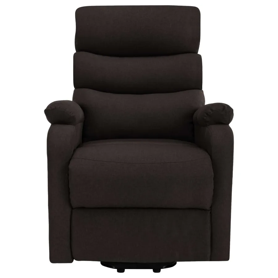 Fauteuil de massage Marron foncé Tissu - 3