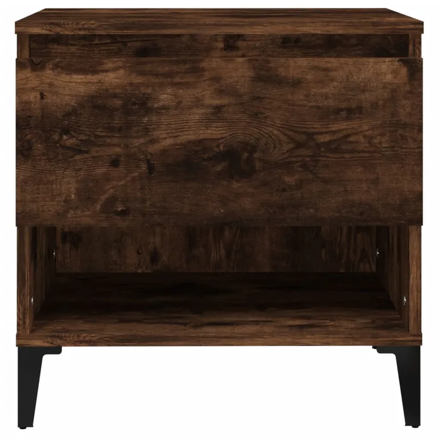 Table d'appoint Chêne fumé 50x46x50 cm Bois d'ingénierie - 6