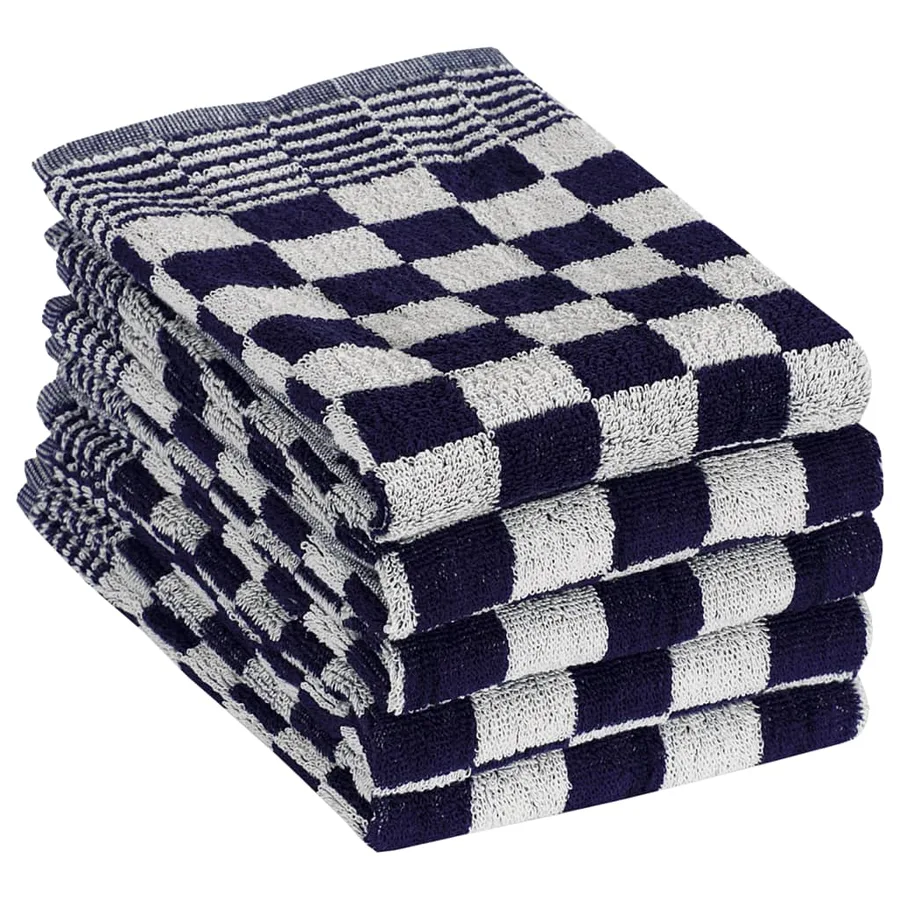 Ensemble de serviettes 20 pcs bleu et blanc coton - 4