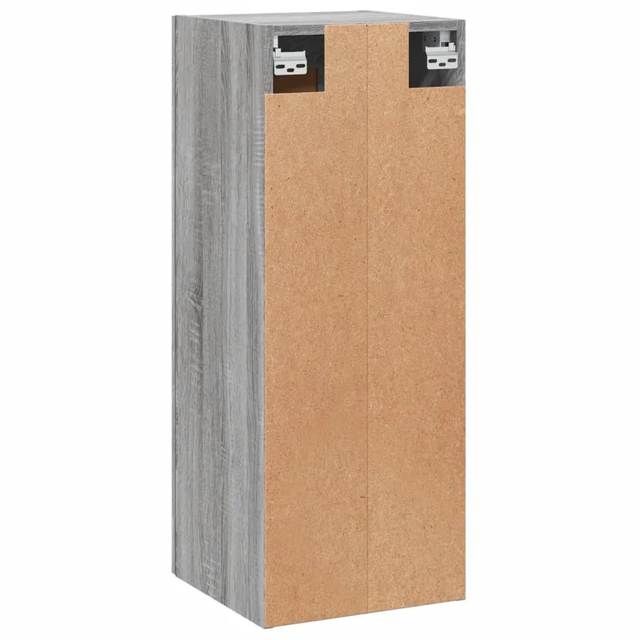 Armoire murale sonoma gris 34,5x34x90 cm bois d'ingénierie - 9