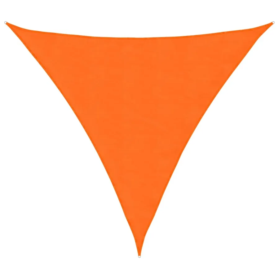 Voile de parasol tissu oxford triangulaire 4,5x4,5x4,5 m orange - 2