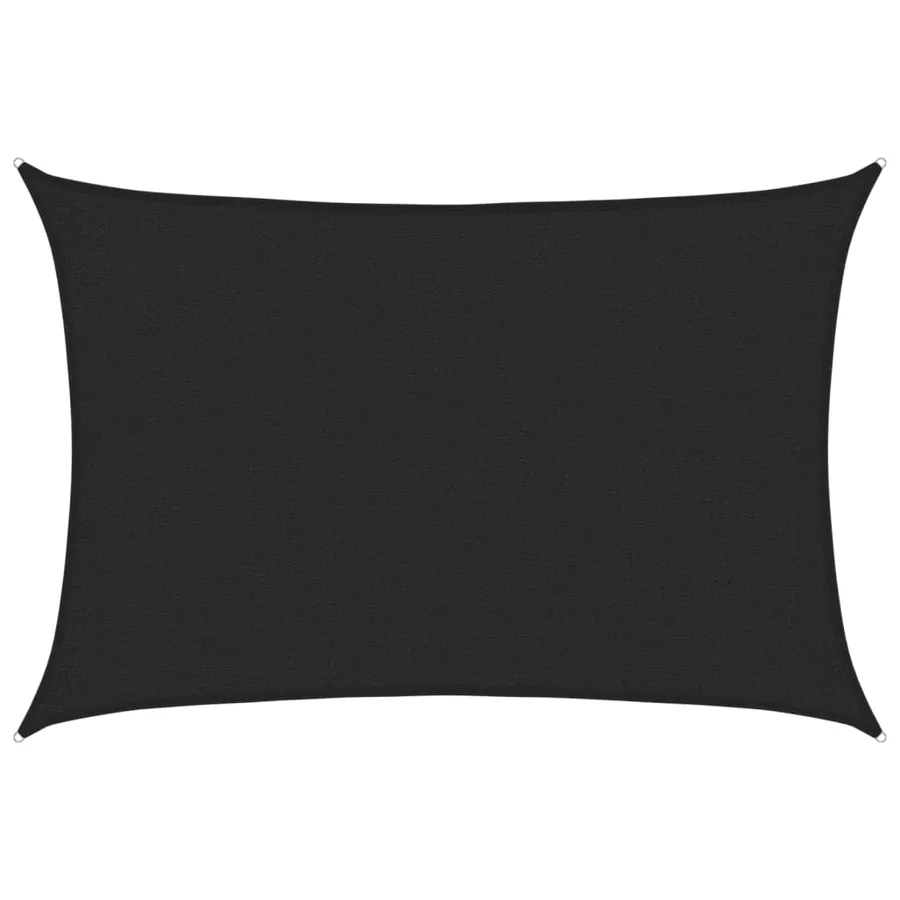 Voile d'ombrage 160 g/m² Noir 2x2,5 m PEHD - 2