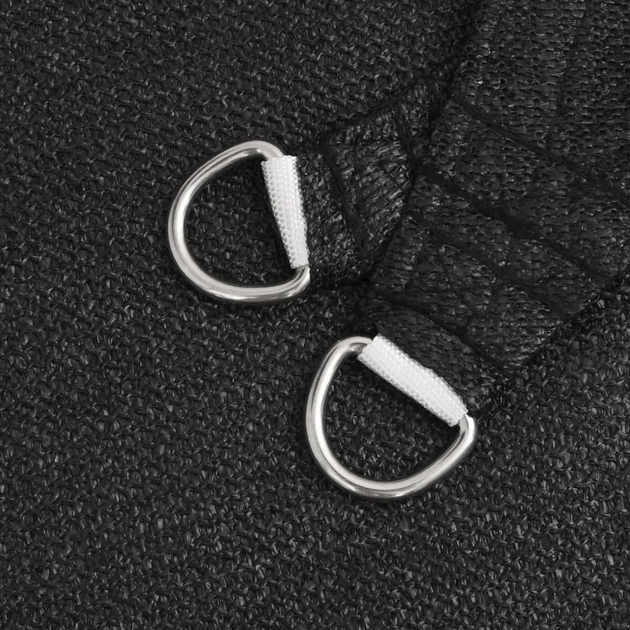 Voile d'ombrage 160 g/m² Noir 2x2,5 m PEHD - 5