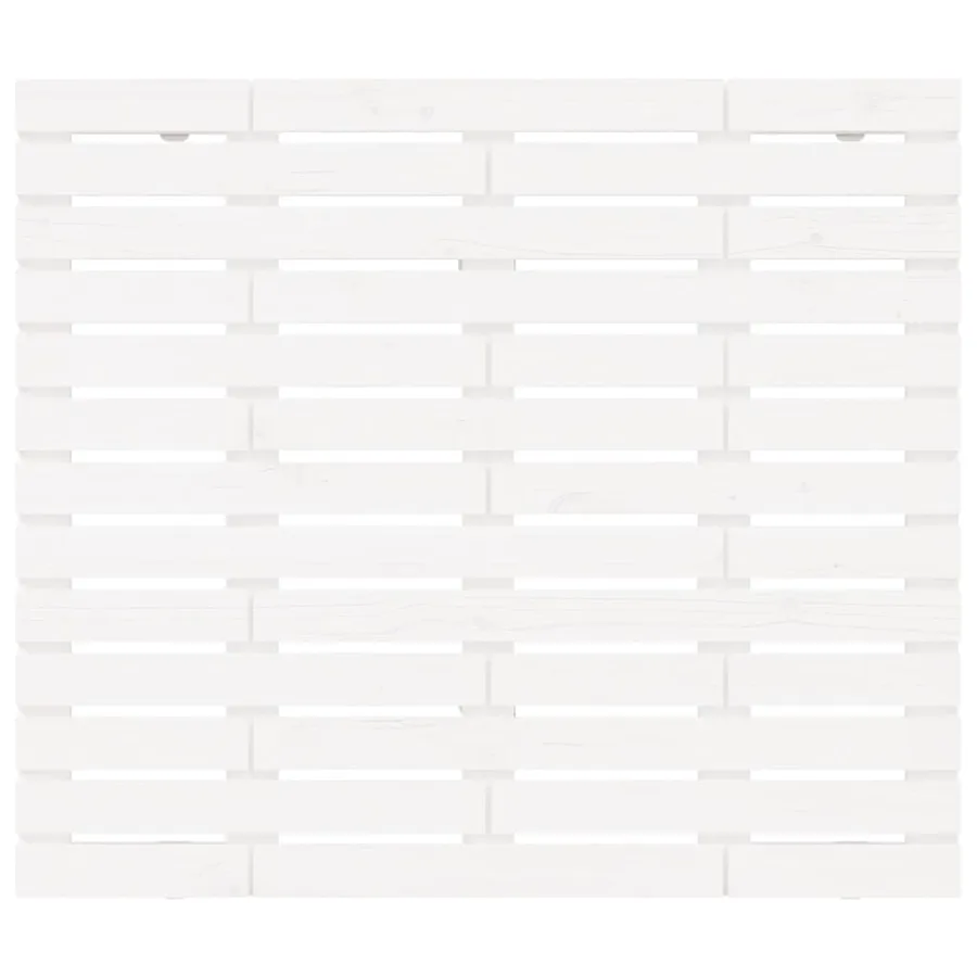 Tête de lit murale Blanc 106x3x91,5 cm Bois massif de pin - 4