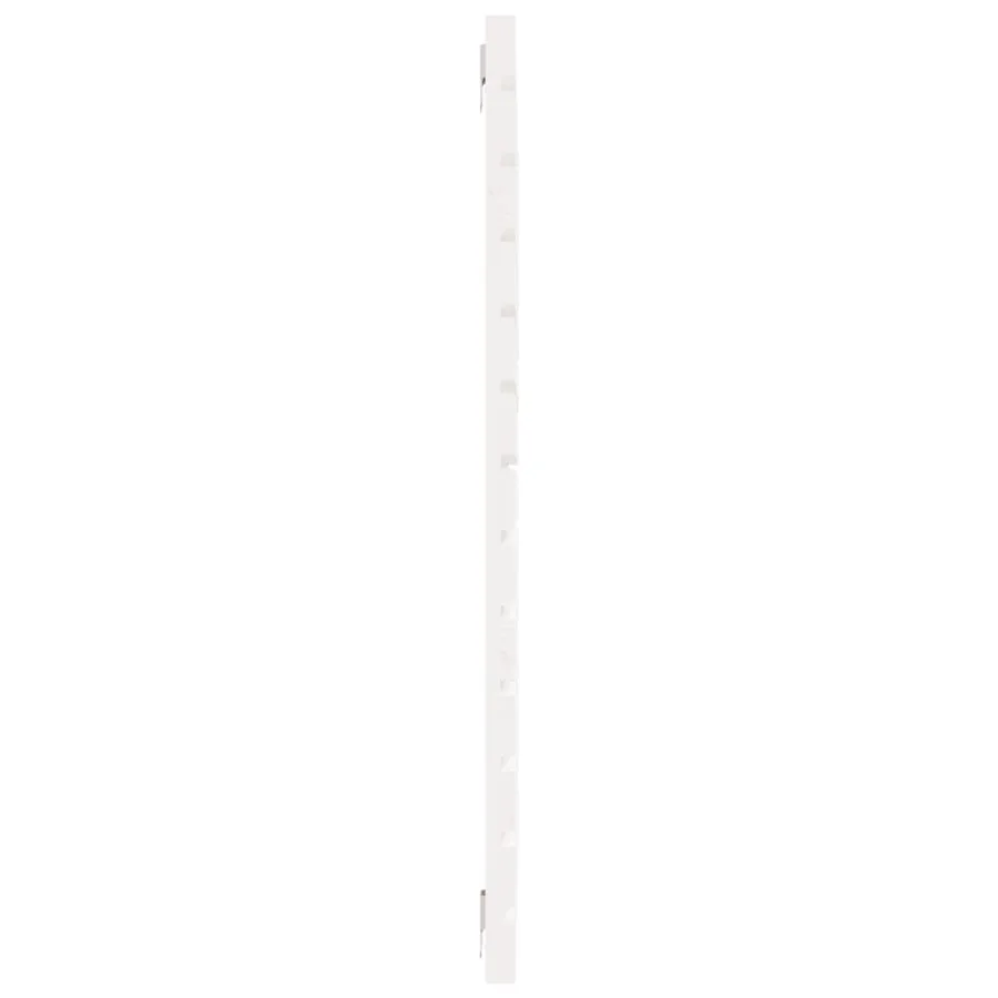 Tête de lit murale Blanc 106x3x91,5 cm Bois massif de pin - 5