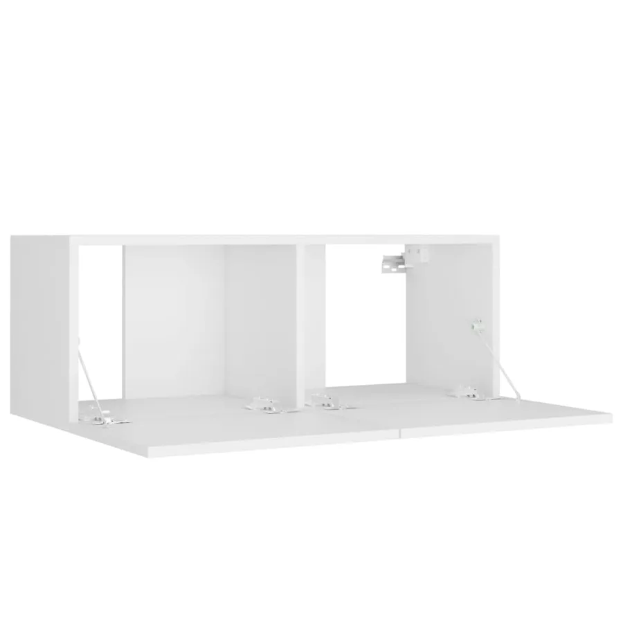Ensemble de meubles TV 8 pcs Blanc Bois d'ingénierie - 5