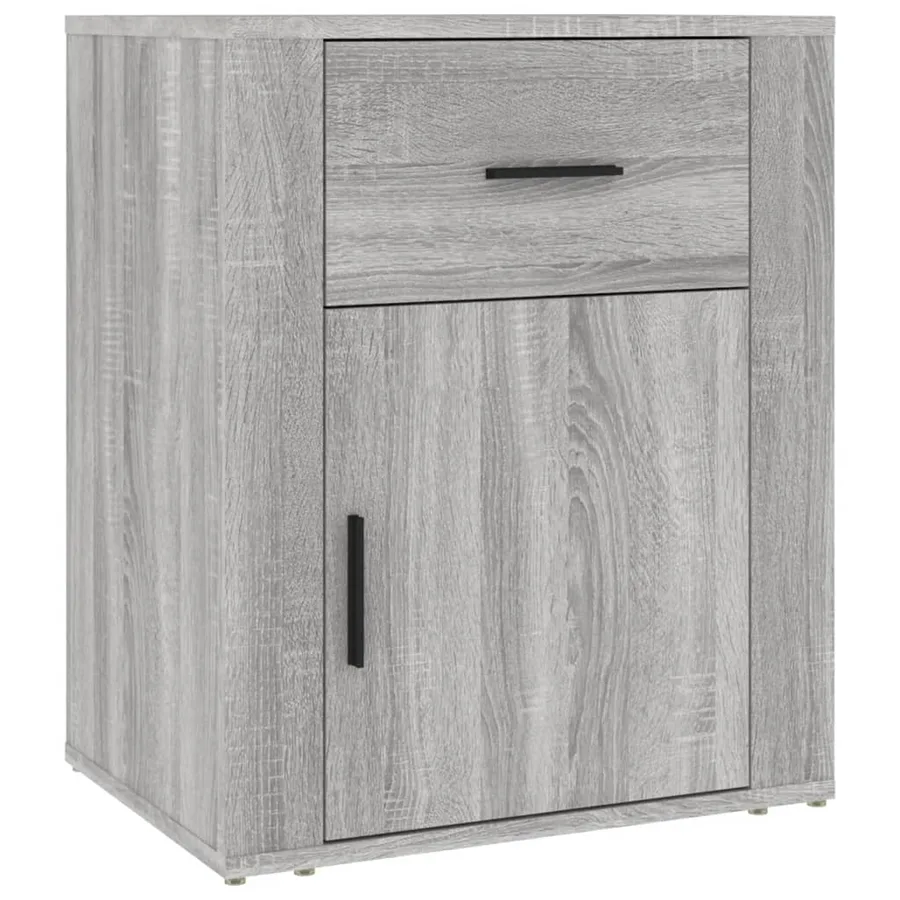 Table de chevet Sonoma gris 50x36x60 cm Bois d'ingénierie - 2