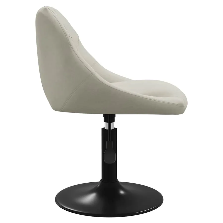 Chaises pivotantes à manger lot de 6 crème velours - 5