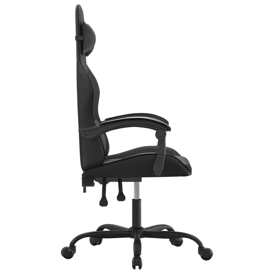 Chaise de jeu Noir Similicuir - 4