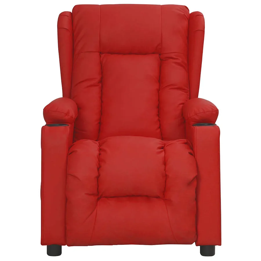 Fauteuil de massage Rouge bordeaux Similicuir - 2