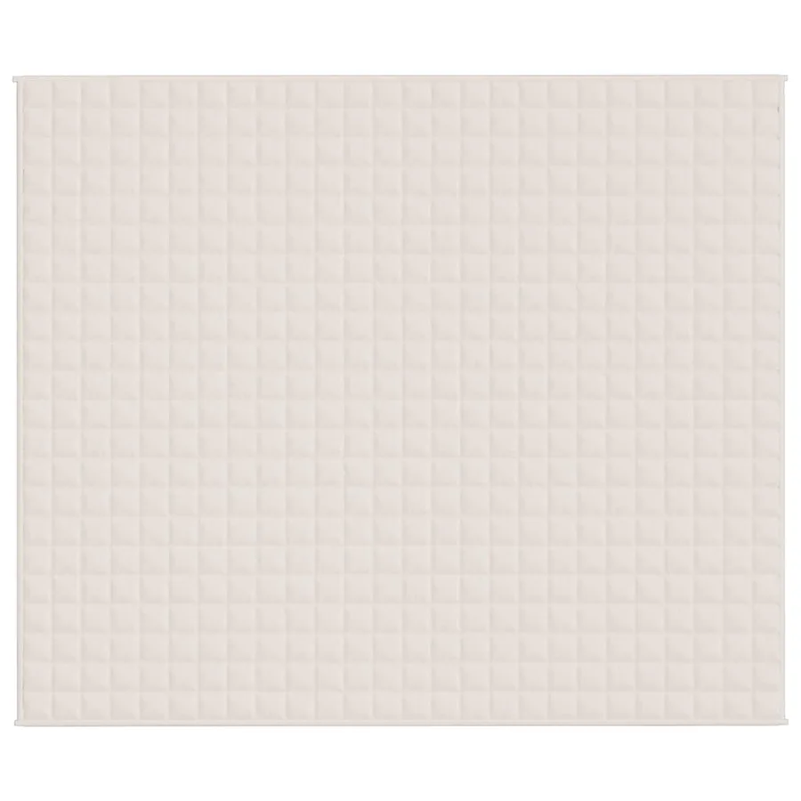Couverture lestée Crème clair 220x260 cm 15 kg Tissu - 3