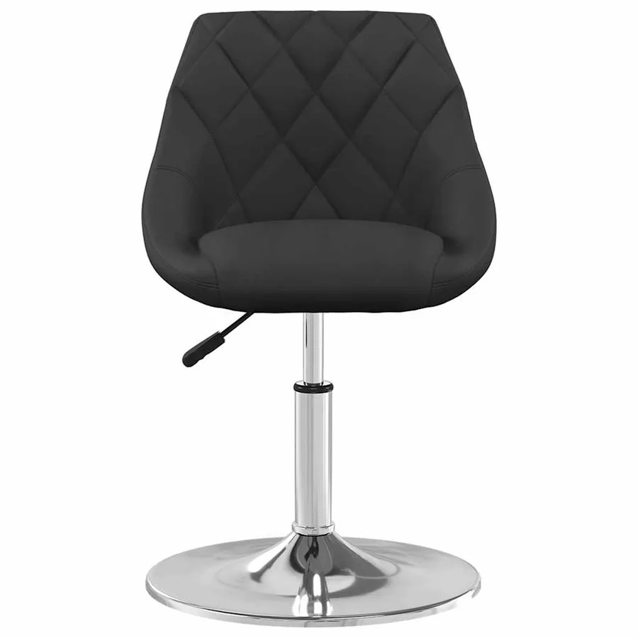 Chaises pivotantes à manger lot de 2 Noir Velours - 4