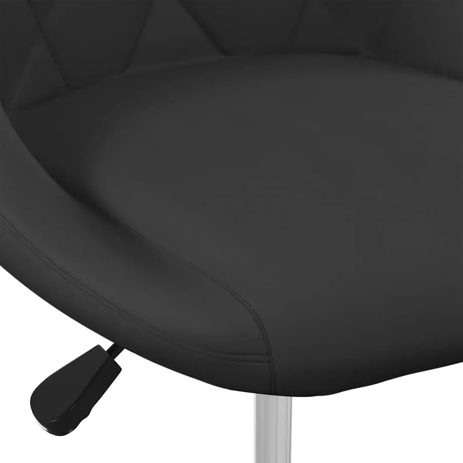 Chaises pivotantes à manger lot de 2 Noir Velours - 8