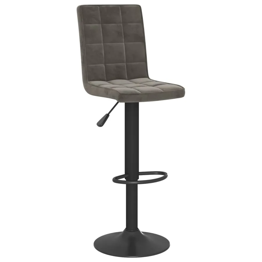 Tabouret de bar Gris foncé Velours - 2