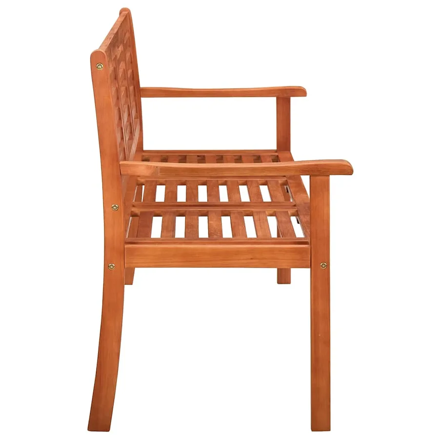Banc de jardin 3 places avec coussin 150 cm Bois d'eucalyptus - 4