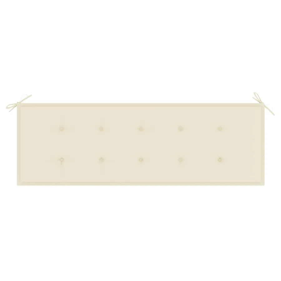 Banc de jardin 3 places avec coussin 150 cm Bois d'eucalyptus - 7