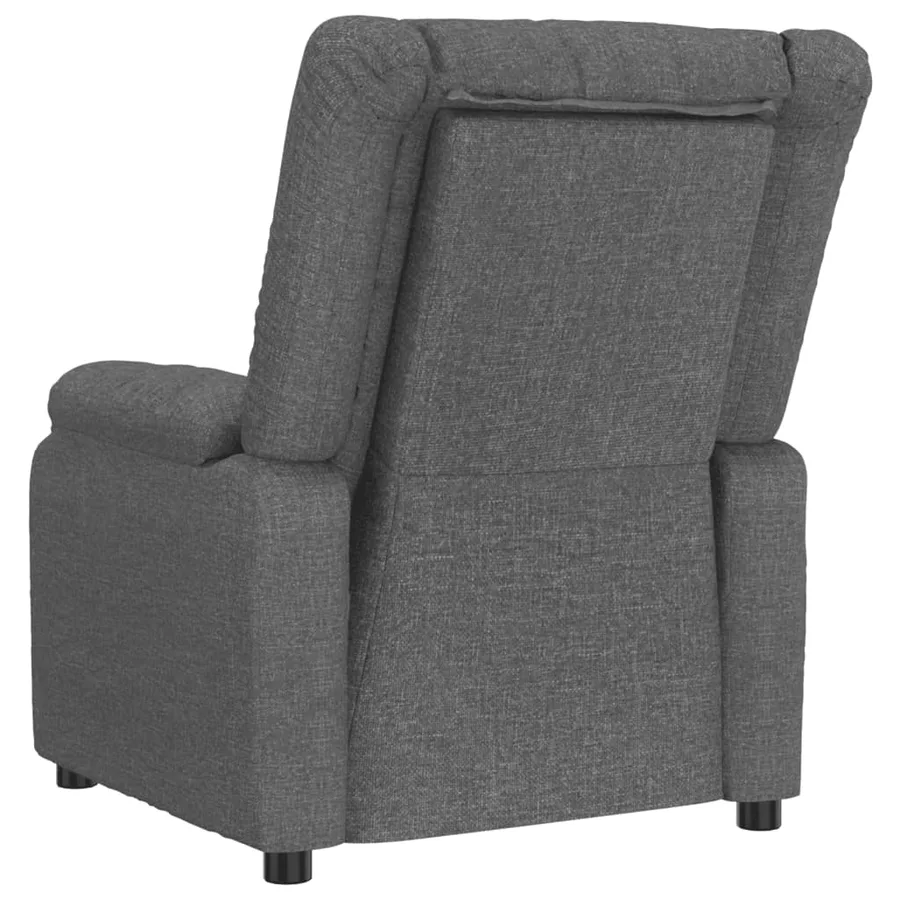 Fauteuil inclinable Gris foncé Tissu - 6