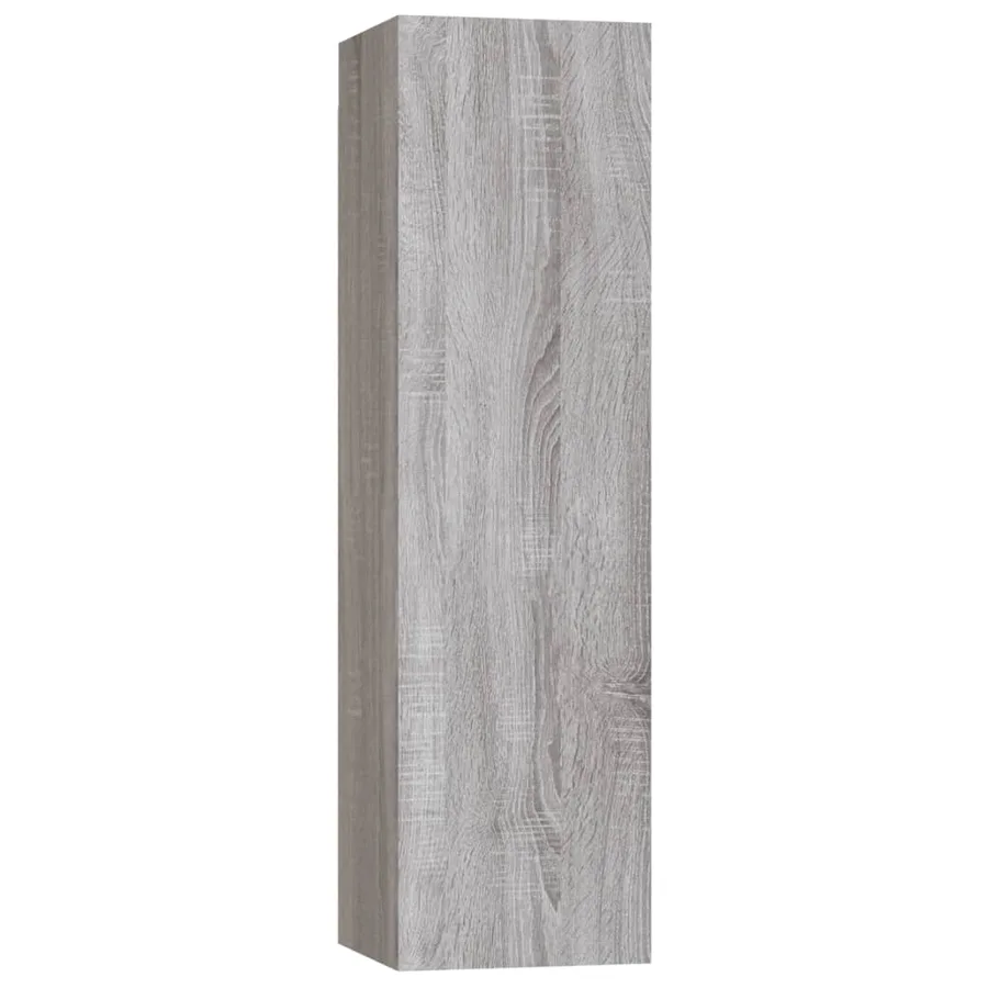 Ensemble de meubles TV 4 pcs Sonoma gris Bois d'ingénierie - 9