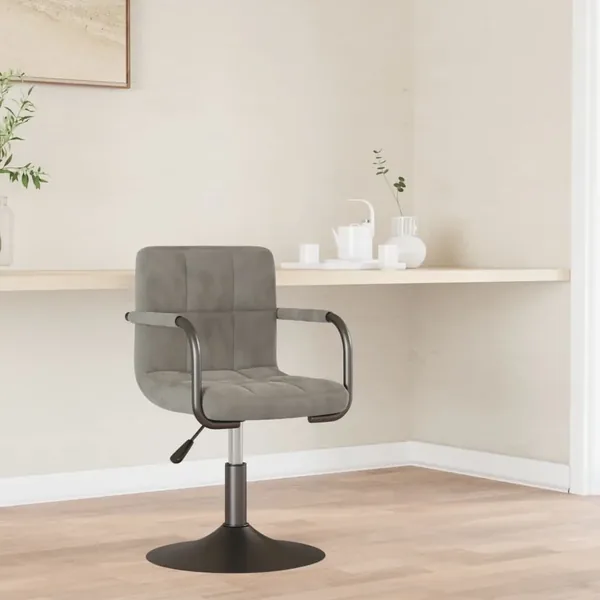 Tabouret de bar Gris clair Velours