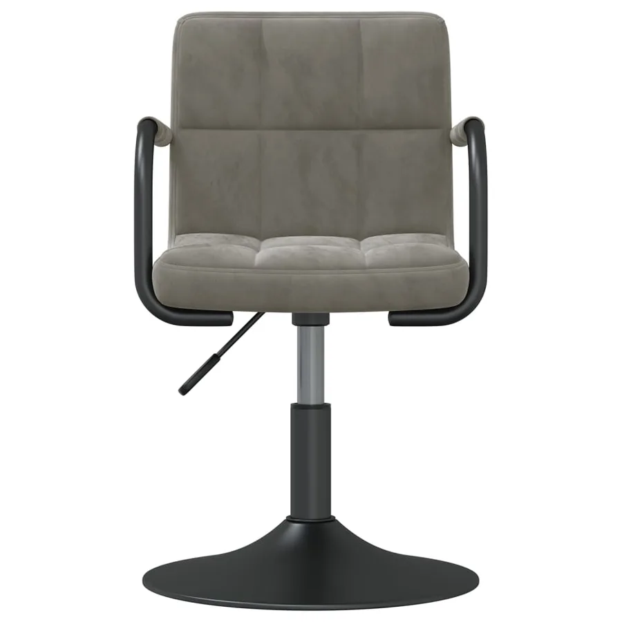 Tabouret de bar Gris clair Velours - 3