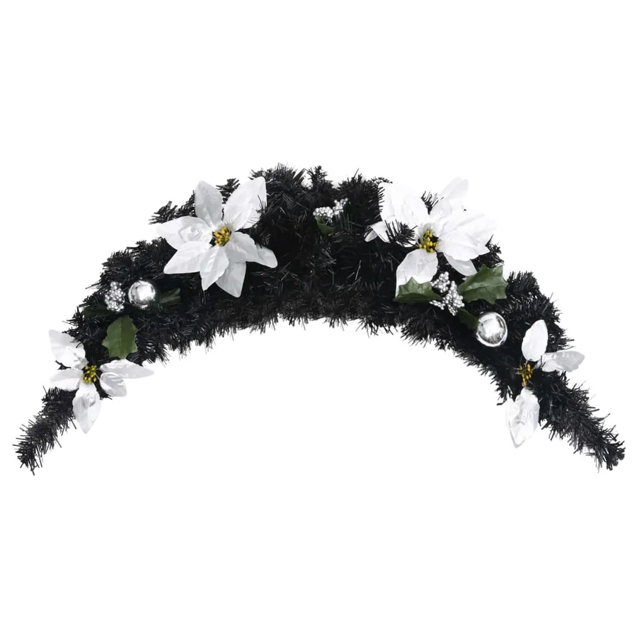 Arche de Noël avec lumières LED Noir 90 cm PVC - 3
