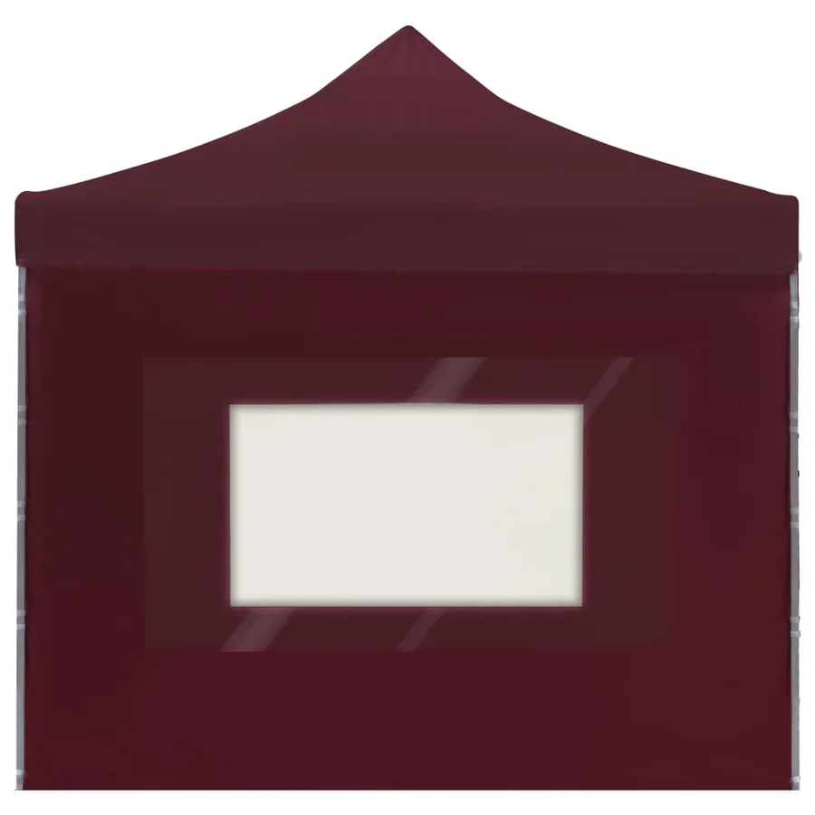 Tente de réception pliable avec parois Aluminium 6x3 m Bordeaux - 7