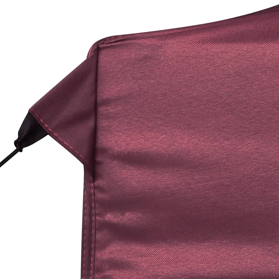 Tente de réception pliable avec parois Aluminium 6x3 m Bordeaux - 8