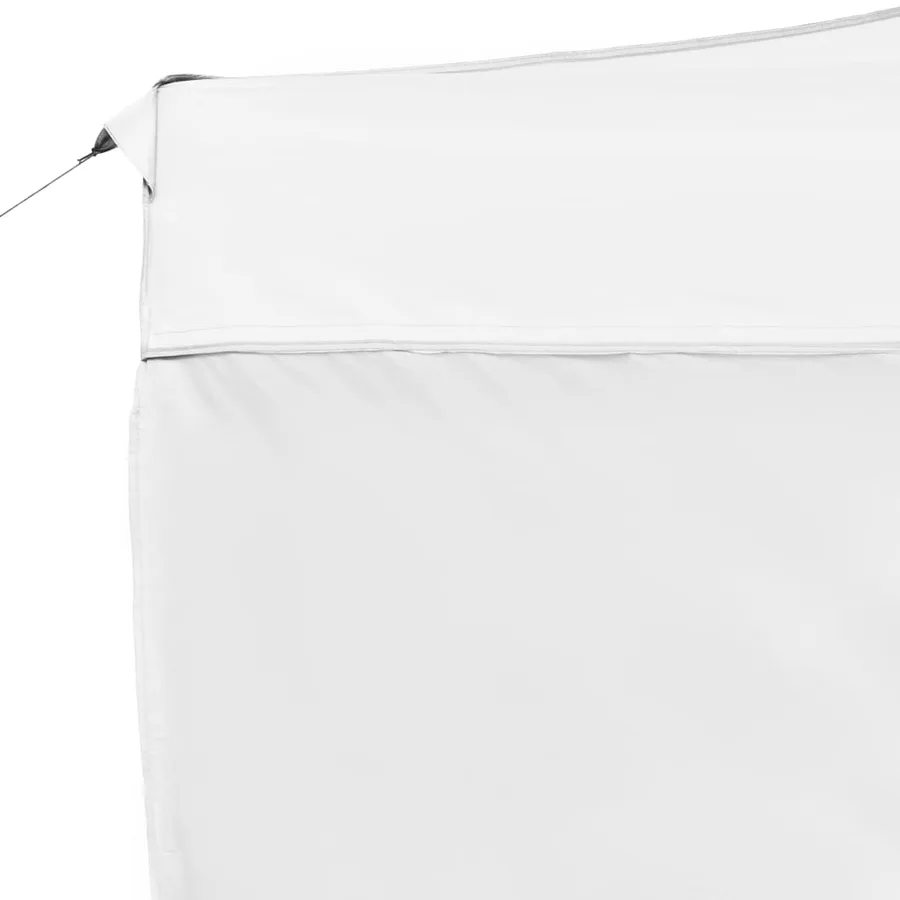 Tente de réception pliable avec parois Aluminium 4,5x3 m Blanc - 8
