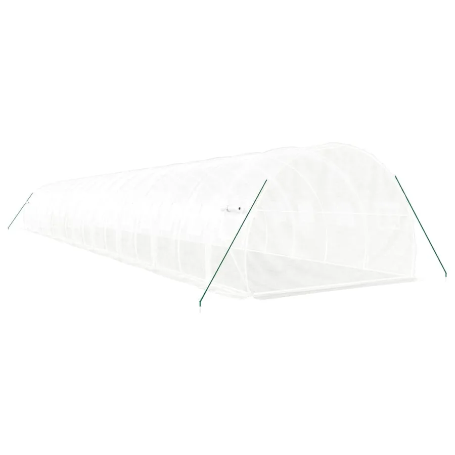 Serre avec cadre en acier blanc 54 m² 18x3x2 m - 6