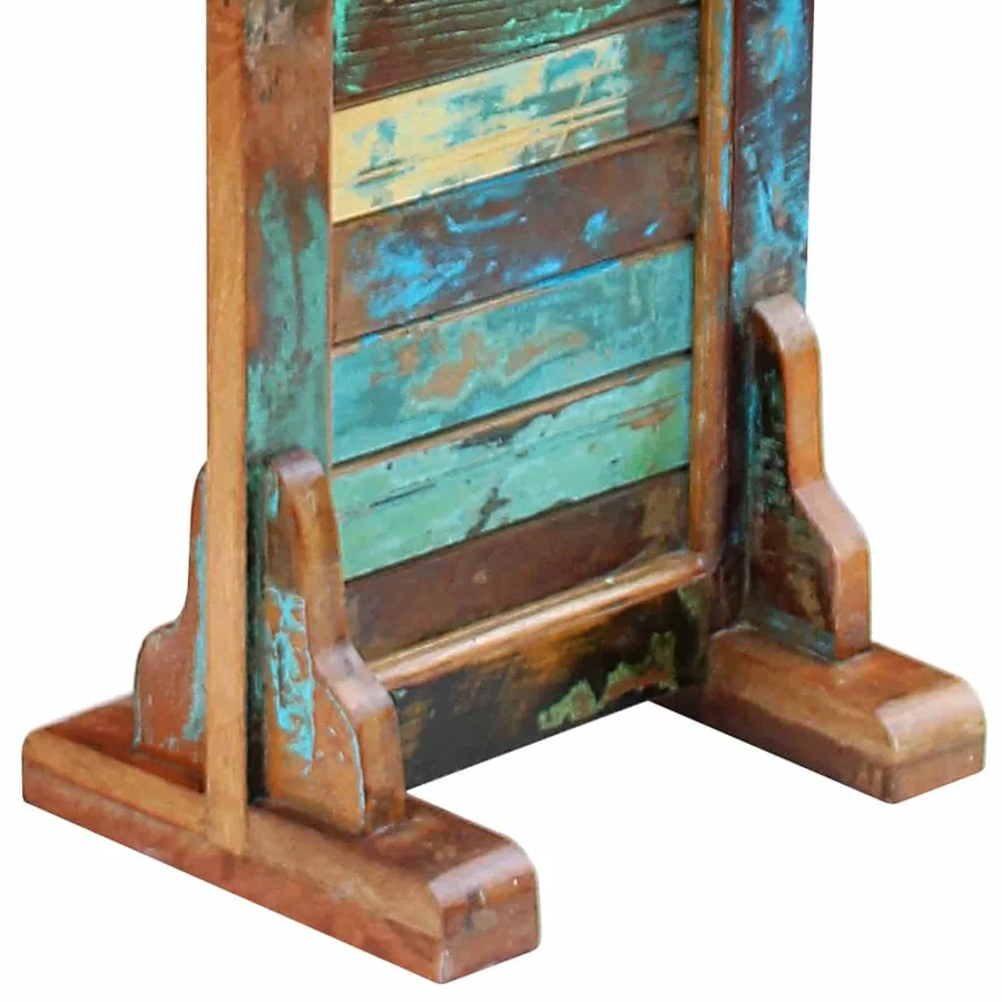 Miroir de couloir bois de récupération massif 47x23x180 cm - 8