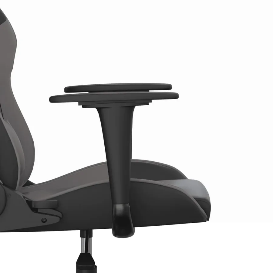 Chaise de jeu de massage Noir et gris Similicuir - 10