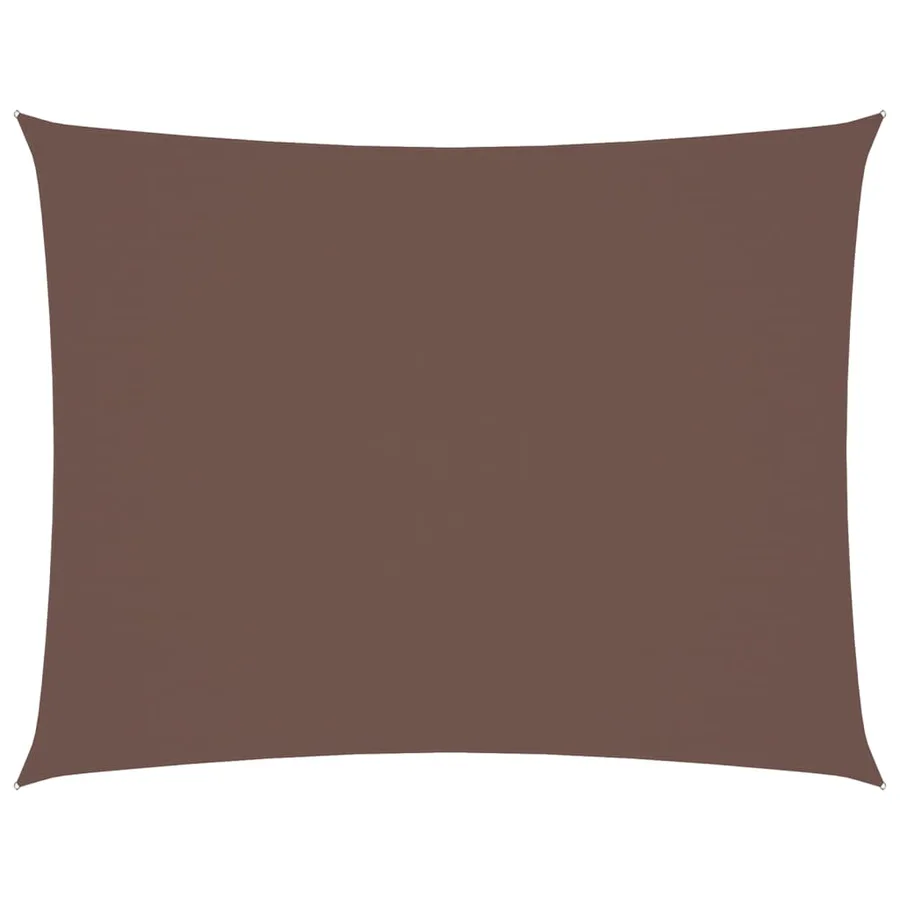 Voile de parasol tissu oxford rectangulaire 6x7 m marron - 2