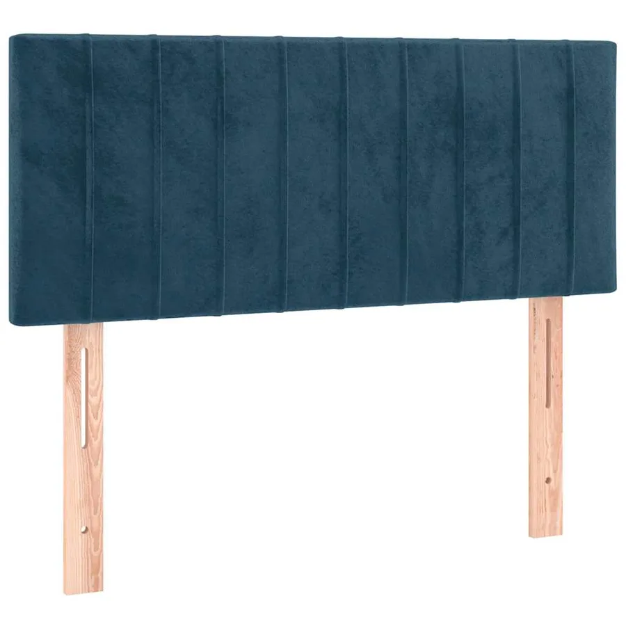 Tête de lit à LED Bleu foncé 80x5x78/88 cm Velours - 4