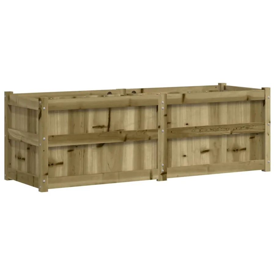 Jardinière 150x50x50 cm bois de pin imprégné - 7