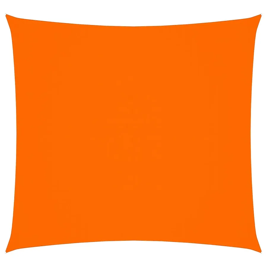 Voile de parasol tissu oxford carré 5x5 m orange - 2