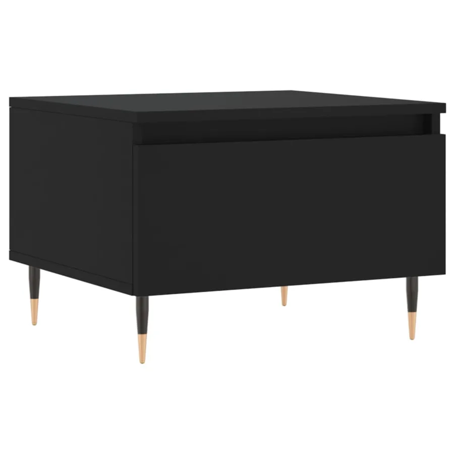 Tables basses 2 pcs noir 50x46x35 cm bois d'ingénierie - 5